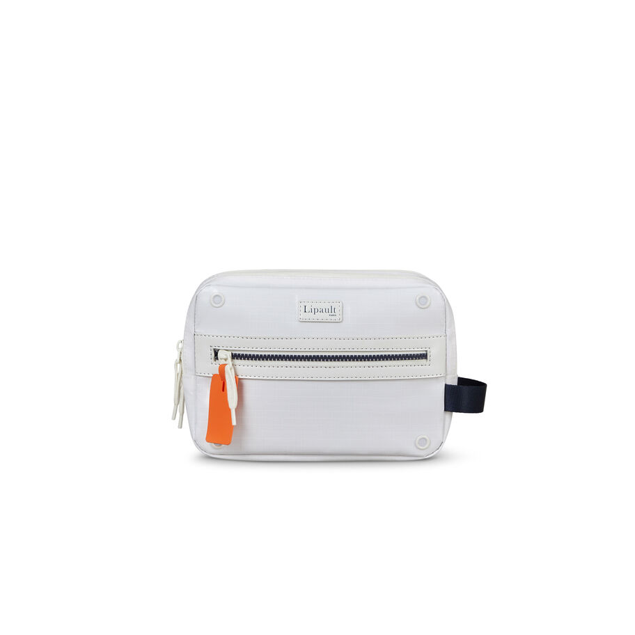 Design Lab Toiletry Kit in the color White. image number 1